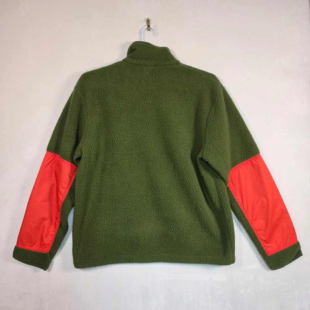 Nike Sportswear Sport Essentials+ Fleece Jacket Men's M Green Orange Full Zip